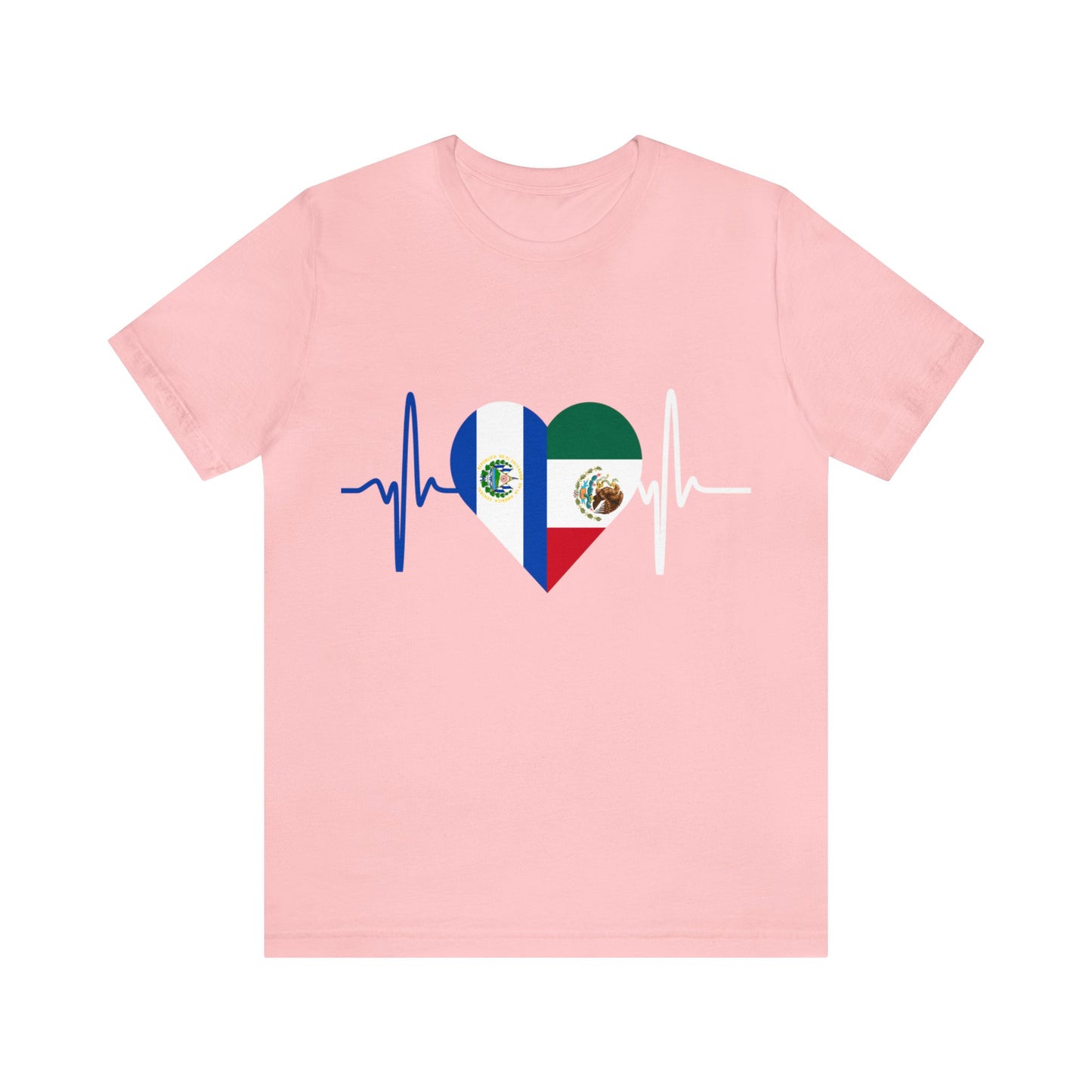 El Salvador and Mexico Short Sleeve Tee I Camisa Unisexo manga corta El Salvador y México