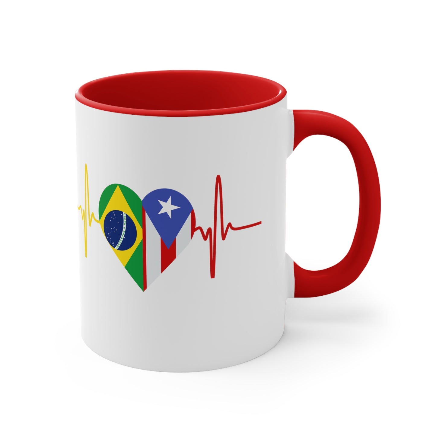Brazil and Puerto Rico Mug, 11oz