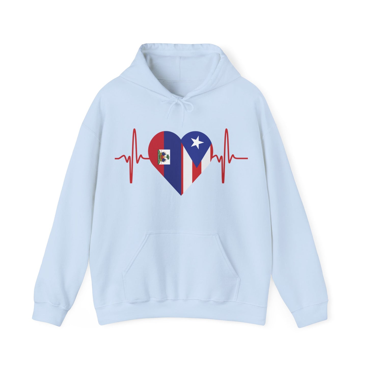 Haití and Puerto Rico Unisex Hooded Sweatshirt I Sudadera Unisexo Haití and Puerto Rico