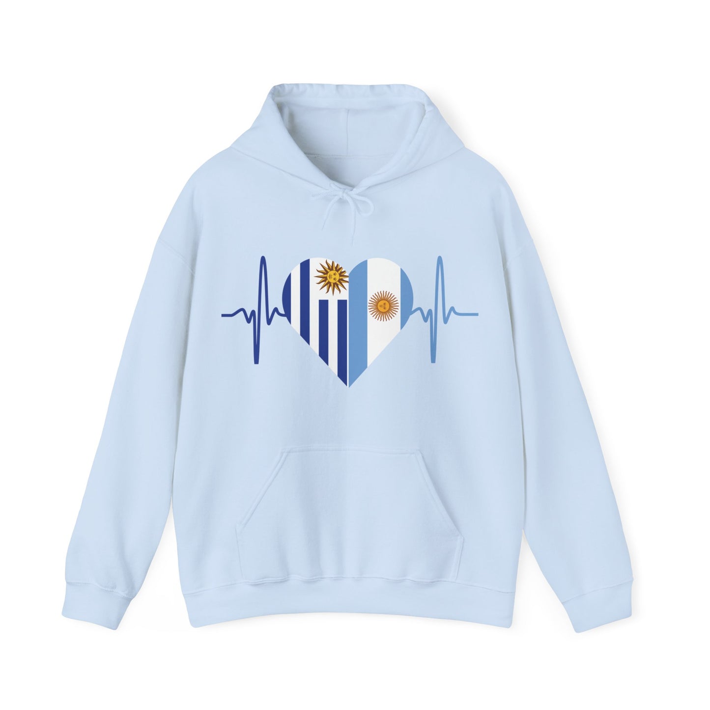 Uruguay & Argentina Unisex Hooded Sweatshirt I Sudadera Unisexo Uruguay y Argentina