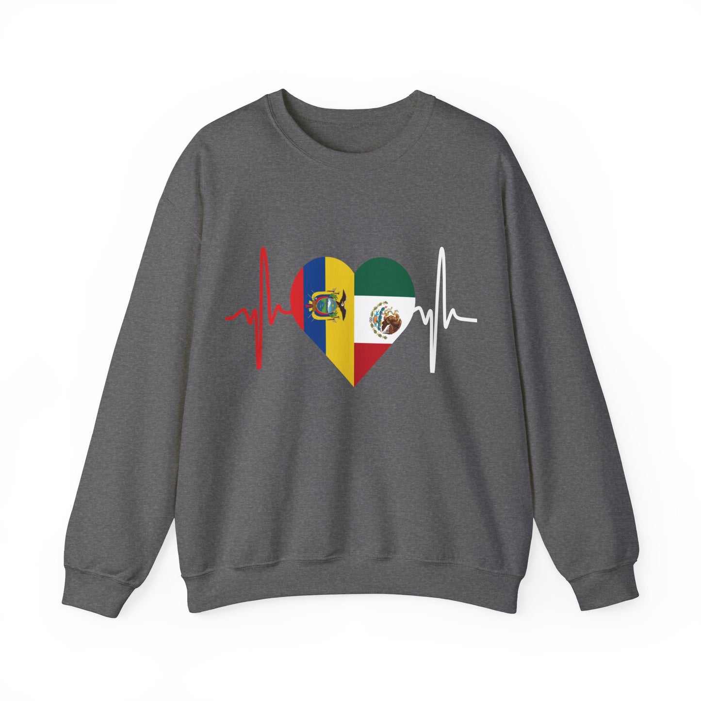 Ecuador & Mexican Unisex crewneck sweatshirt I Sudadera Unisexo México y Ecuador