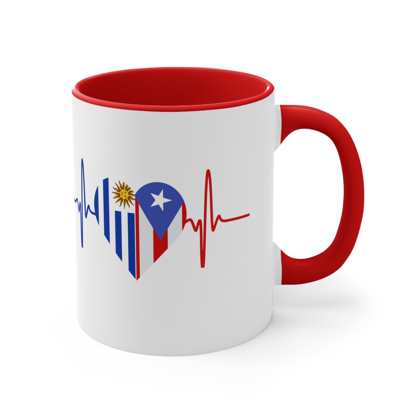 Uruguay and Puerto Rico Mug, 11oz