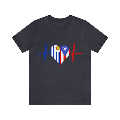 Uruguay and Puerto Rico Short Sleeve Tee