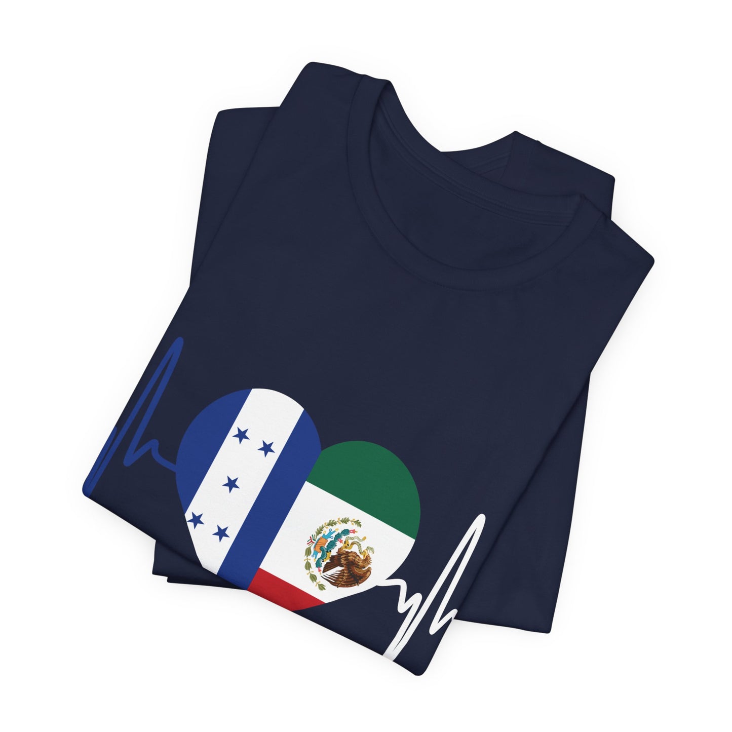Honduras & Mexico Unisex Short Sleeve Tee, Camisa Unisexo manga corta México y Honduras I Cultura Mexicana y Hondureños