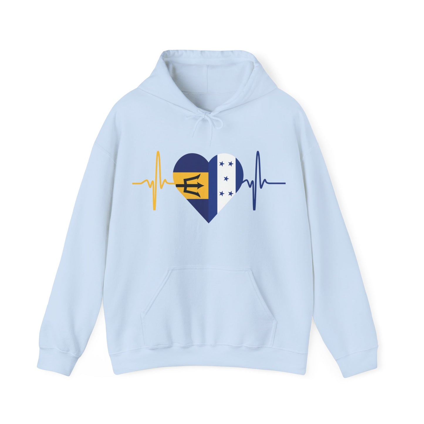 Barbados and Honduras Unisex Hooded Sweatshirt I Sudadera Unisexo Barbados y Honduras