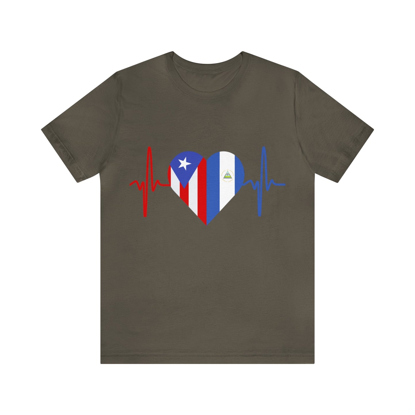 Nicaragua and Puerto Rico Short Sleeve Tee