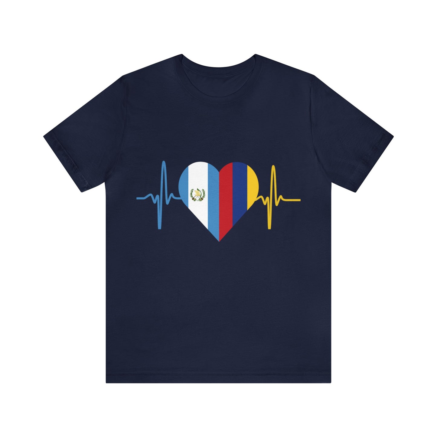 Colombia & Guatemala Unisex Short Sleeve Tee I Camisa Unisexo manga corta Colombia y Guatemala