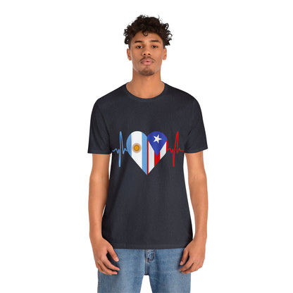 Argentina and Puerto Rico Short Sleeve Tee