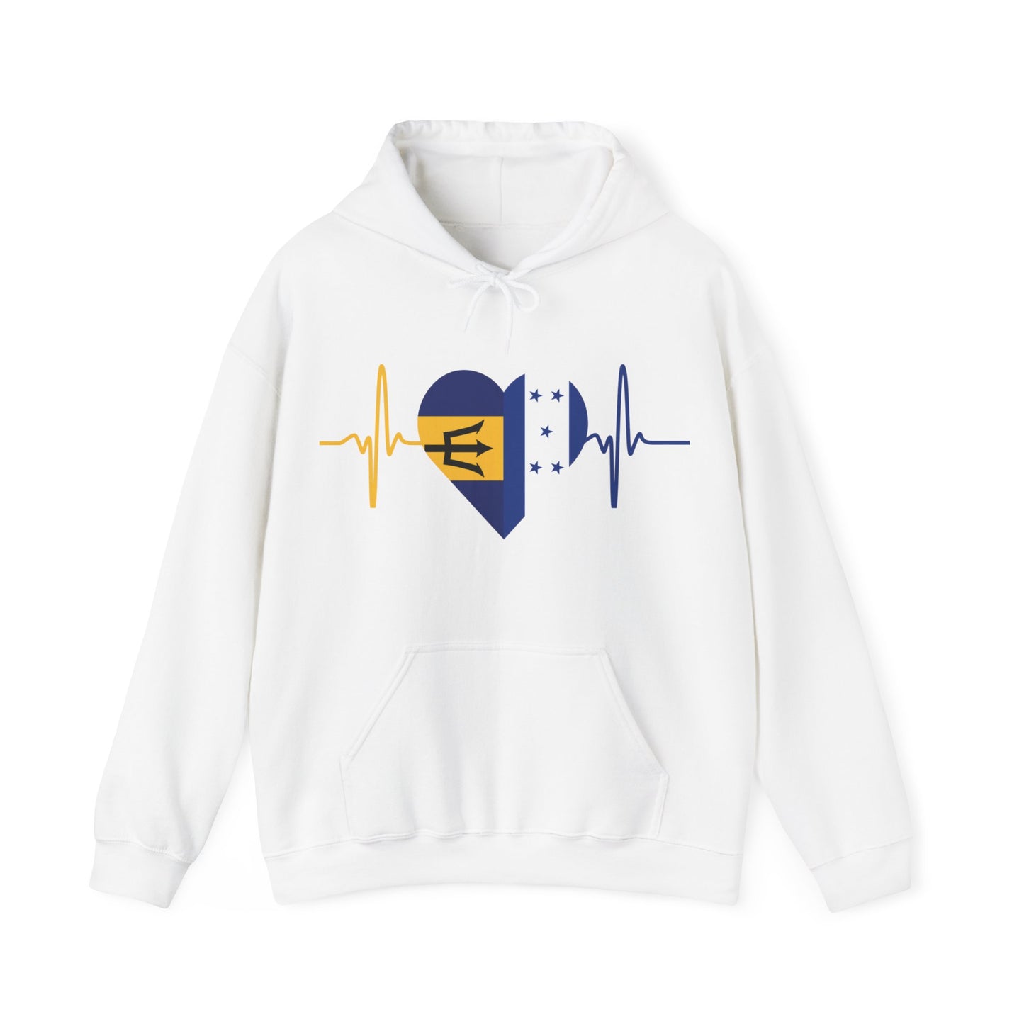 Barbados and Honduras Unisex Hooded Sweatshirt I Sudadera Unisexo Barbados y Honduras