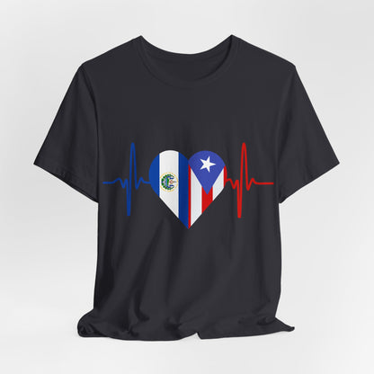 El Salvador and Puerto Rico Short Sleeve Tee