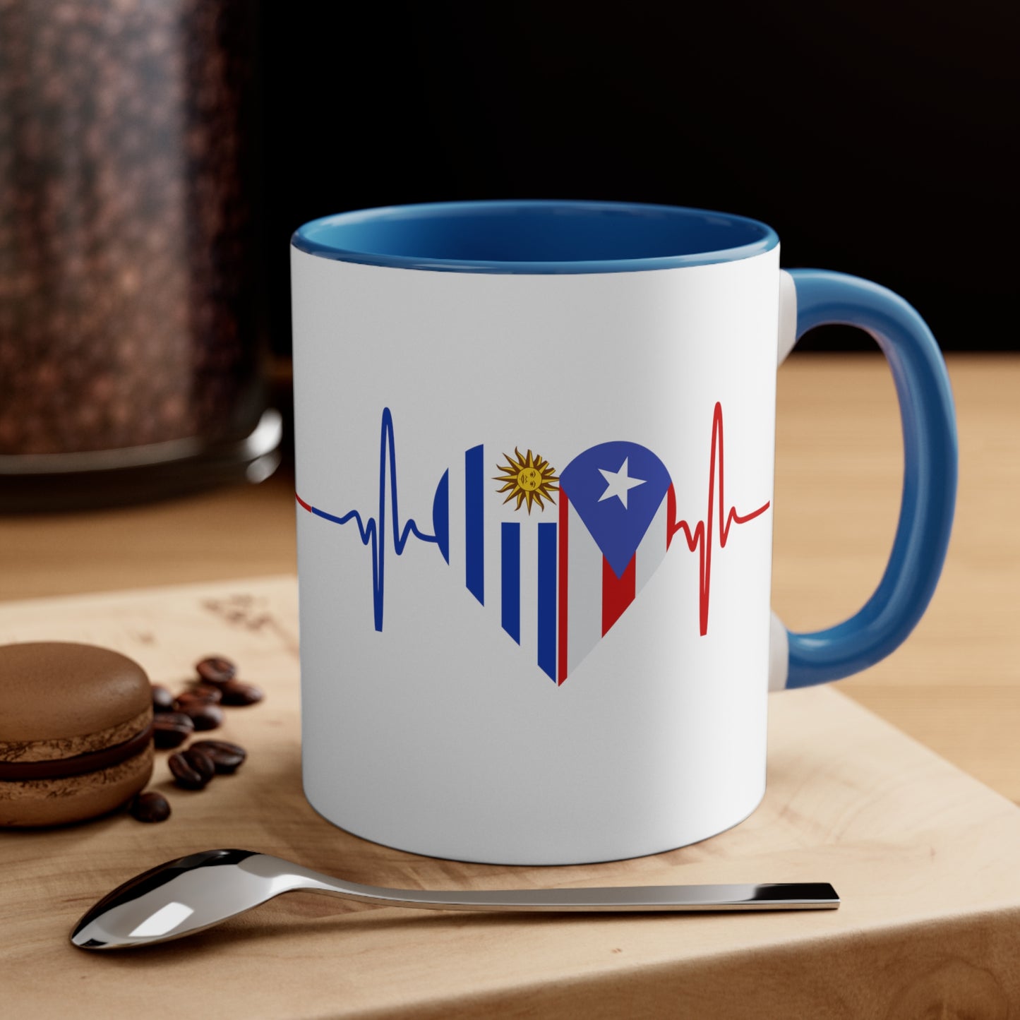 Uruguay and Puerto Rico Mug, 11oz
