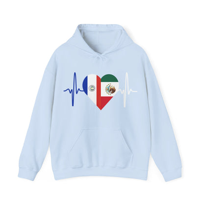 Mexico and Paraguay Unisex Hooded Sweatshirt I Sudadera Unisexo México and Paraguay