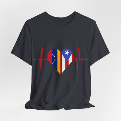 Venezuela and Puerto Rico Short Sleeve Tee