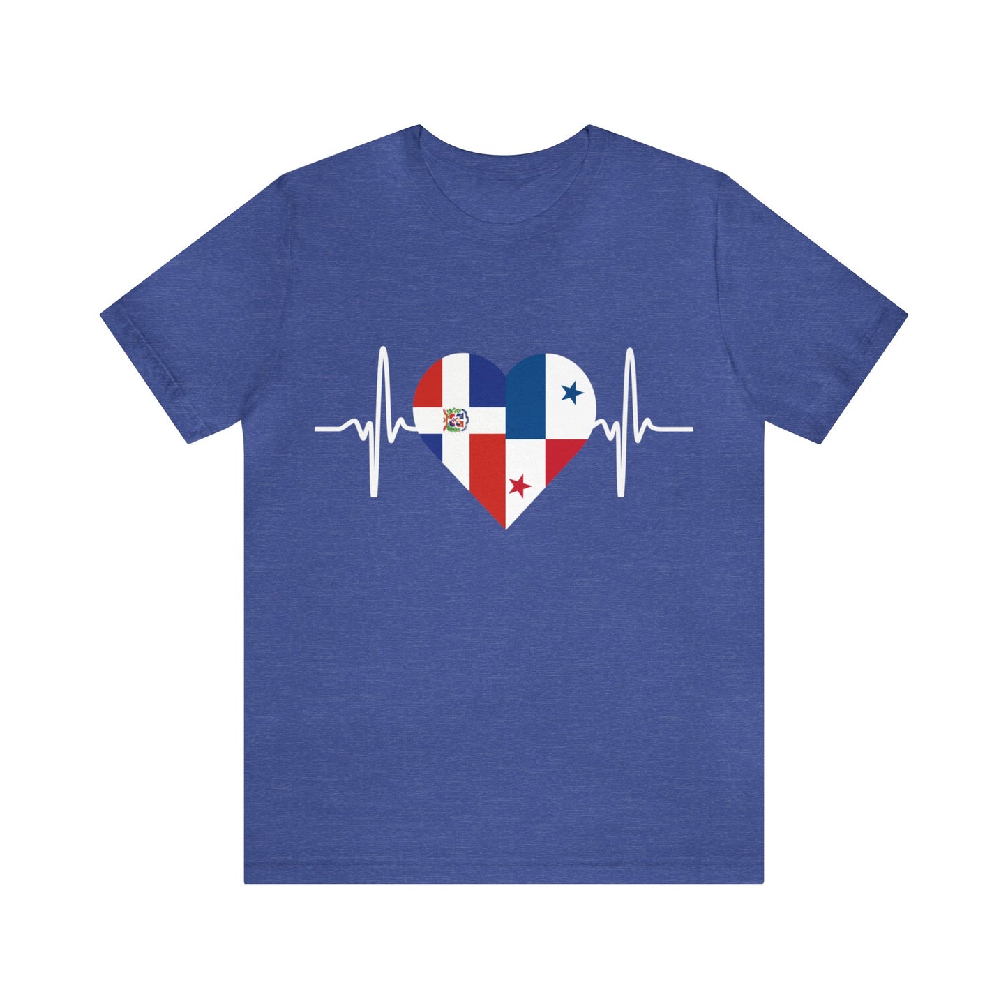 Dominican Republic & Panama Unisex Short Sleeve Tee, Camisa Unisexo manga corta República Dominicana y Panamá