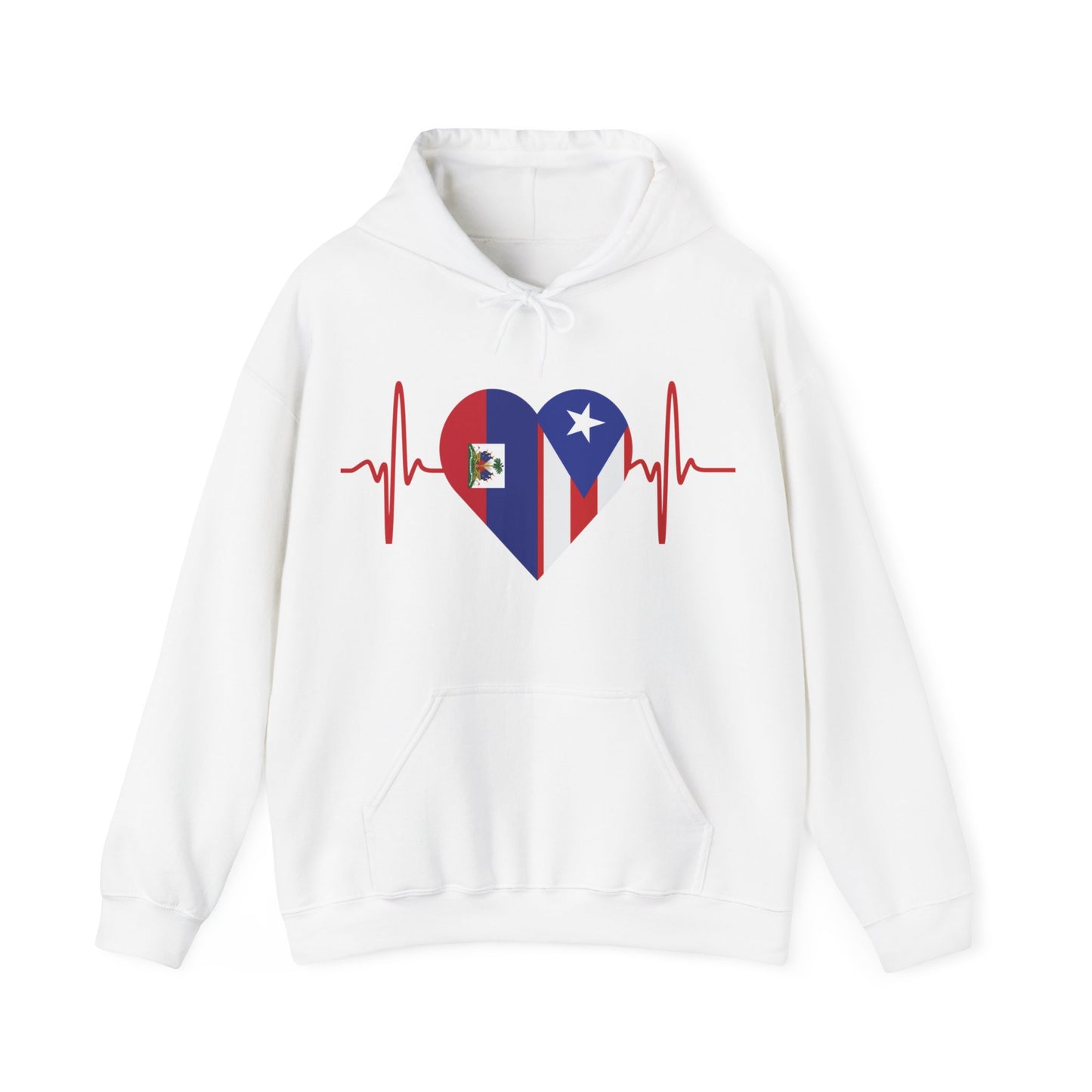 Haití and Puerto Rico Unisex Hooded Sweatshirt I Sudadera Unisexo Haití and Puerto Rico