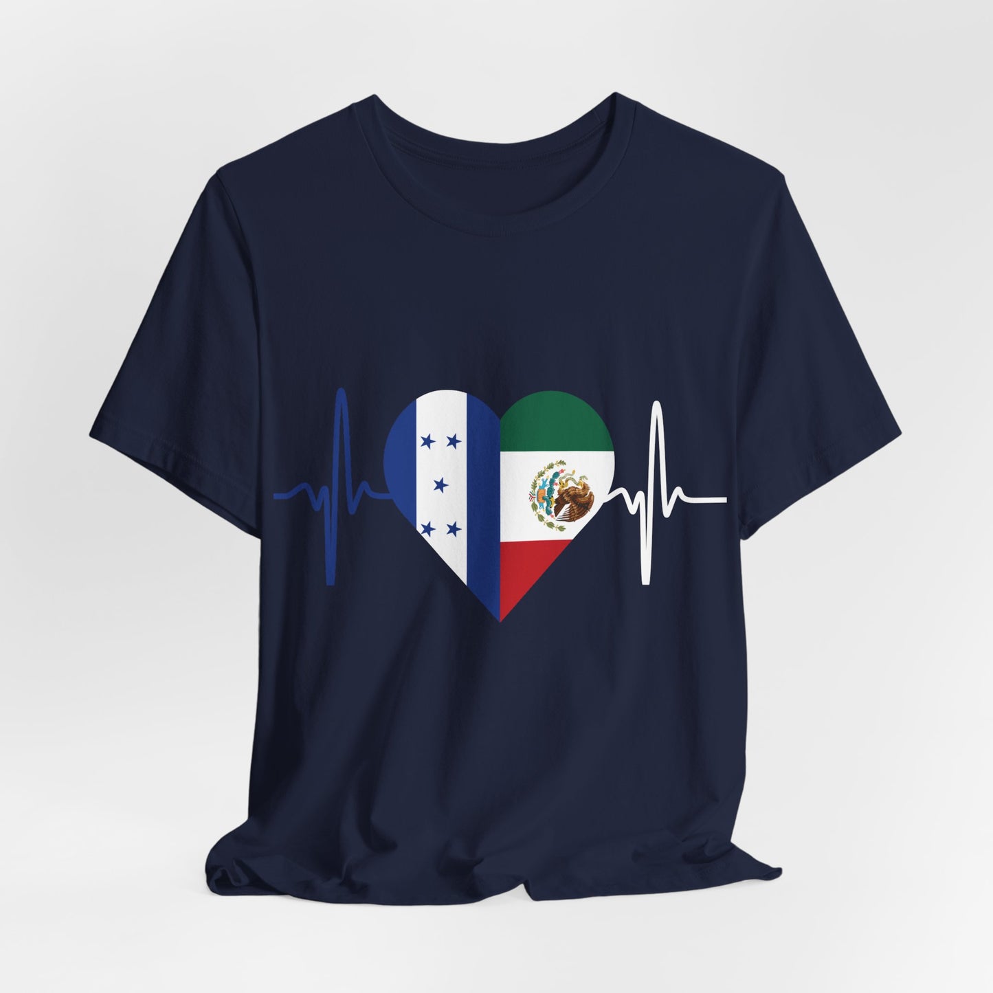 Honduras & Mexico Unisex Short Sleeve Tee, Camisa Unisexo manga corta México y Honduras I Cultura Mexicana y Hondureños