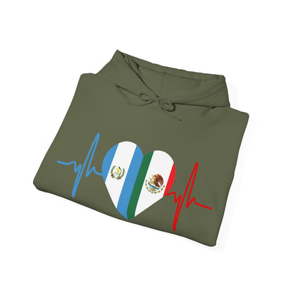Guatemala and Mexico Unisex Hooded Sweatshirt I Sudadera Unisexo México and Guatemala