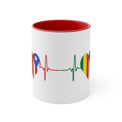 Bolivia y Puerto Rico Coffee Mug, 11oz