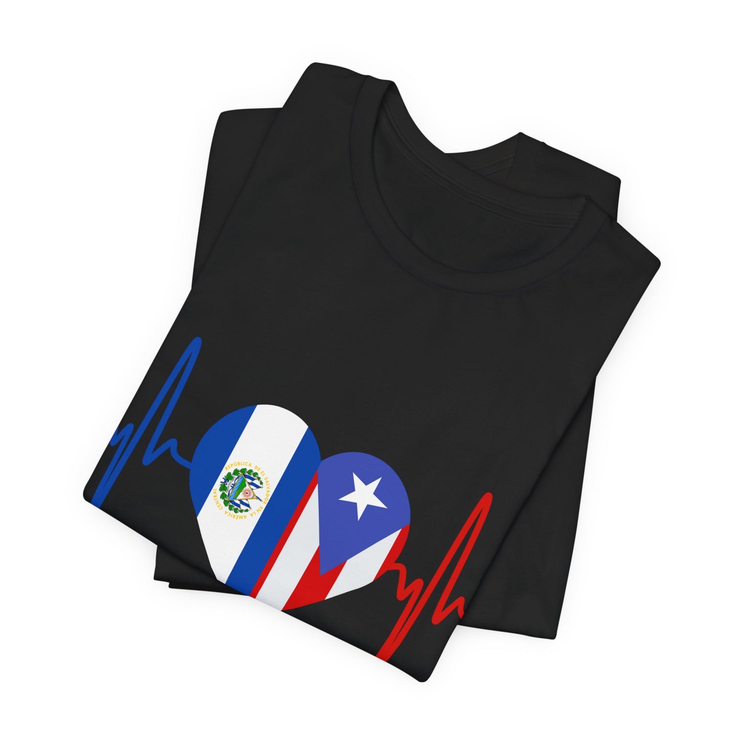 El Salvador and Puerto Rico Short Sleeve Tee