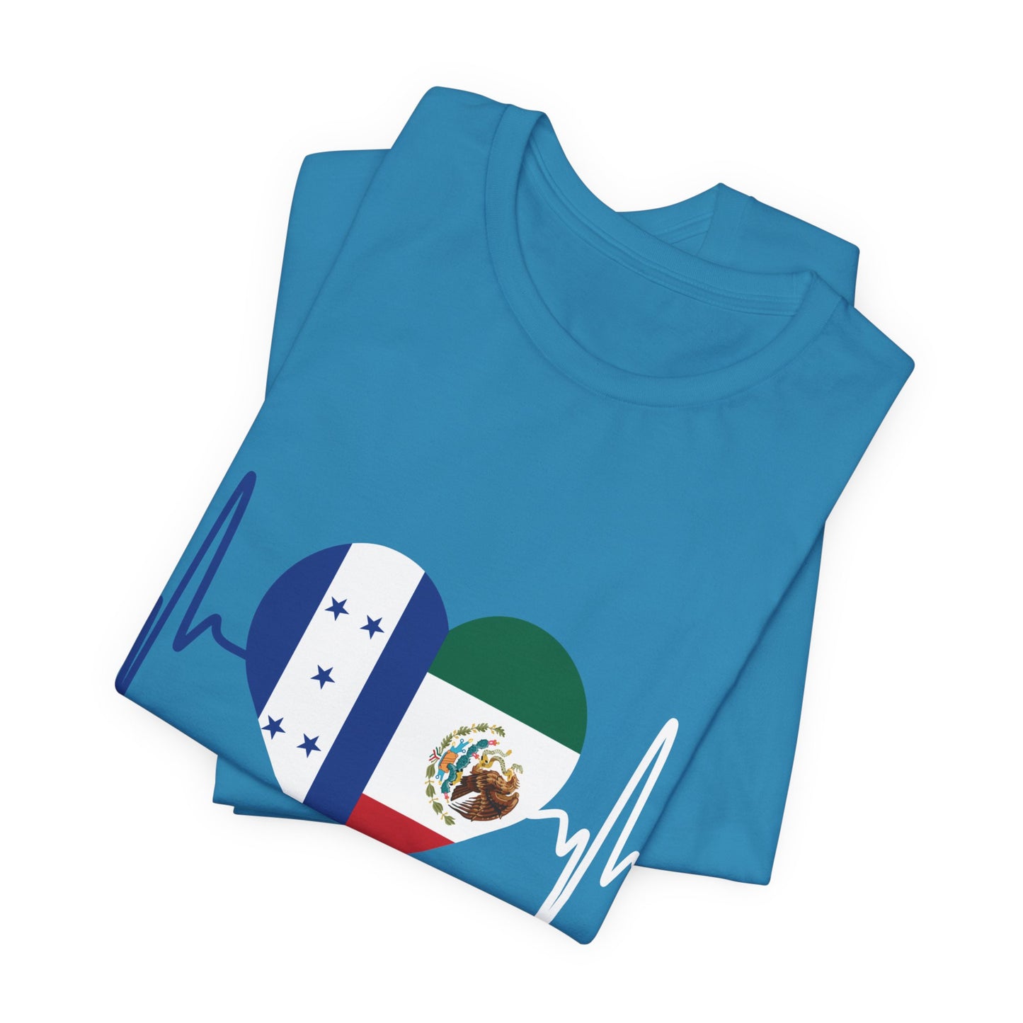 Honduras & Mexico Unisex Short Sleeve Tee, Camisa Unisexo manga corta México y Honduras I Cultura Mexicana y Hondureños
