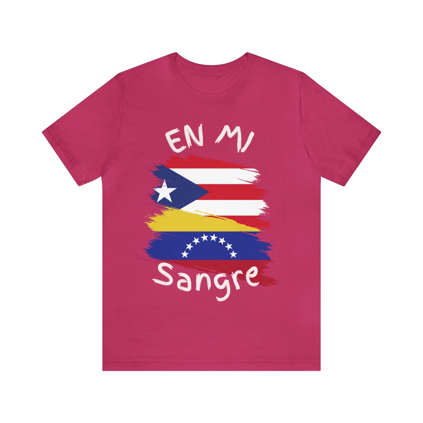 Puerto Rico & Venezuela Unisex Short Sleeve Tee I Camisa Unisexo manga corta Puerto Rico y Venezuela I Cultura Venezolana y Puertorriqueña