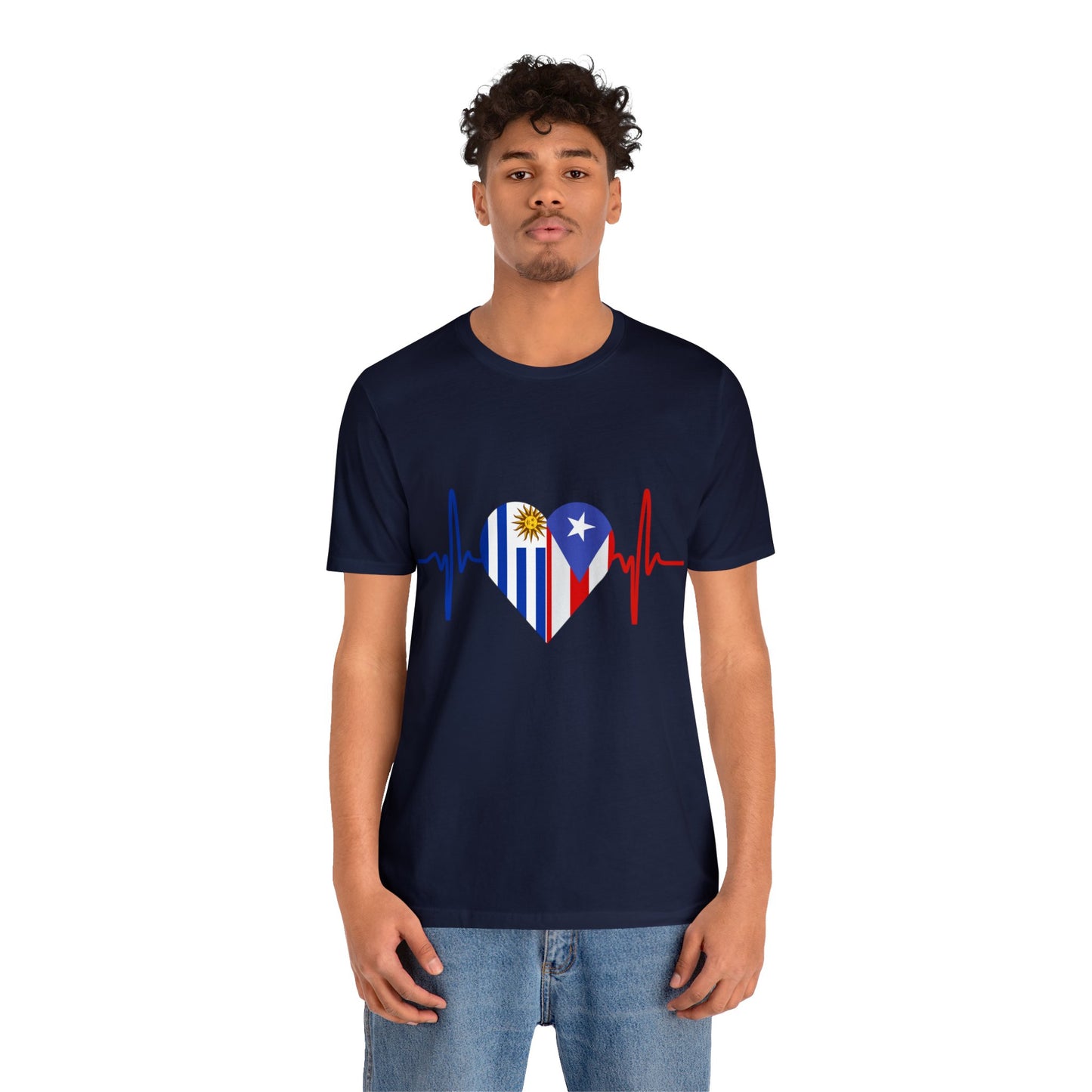 Uruguay and Puerto Rico Short Sleeve Tee