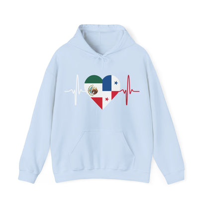 Mexico and Panama Unisex Hooded Sweatshirt I Sudadera Unisexo México and Panama