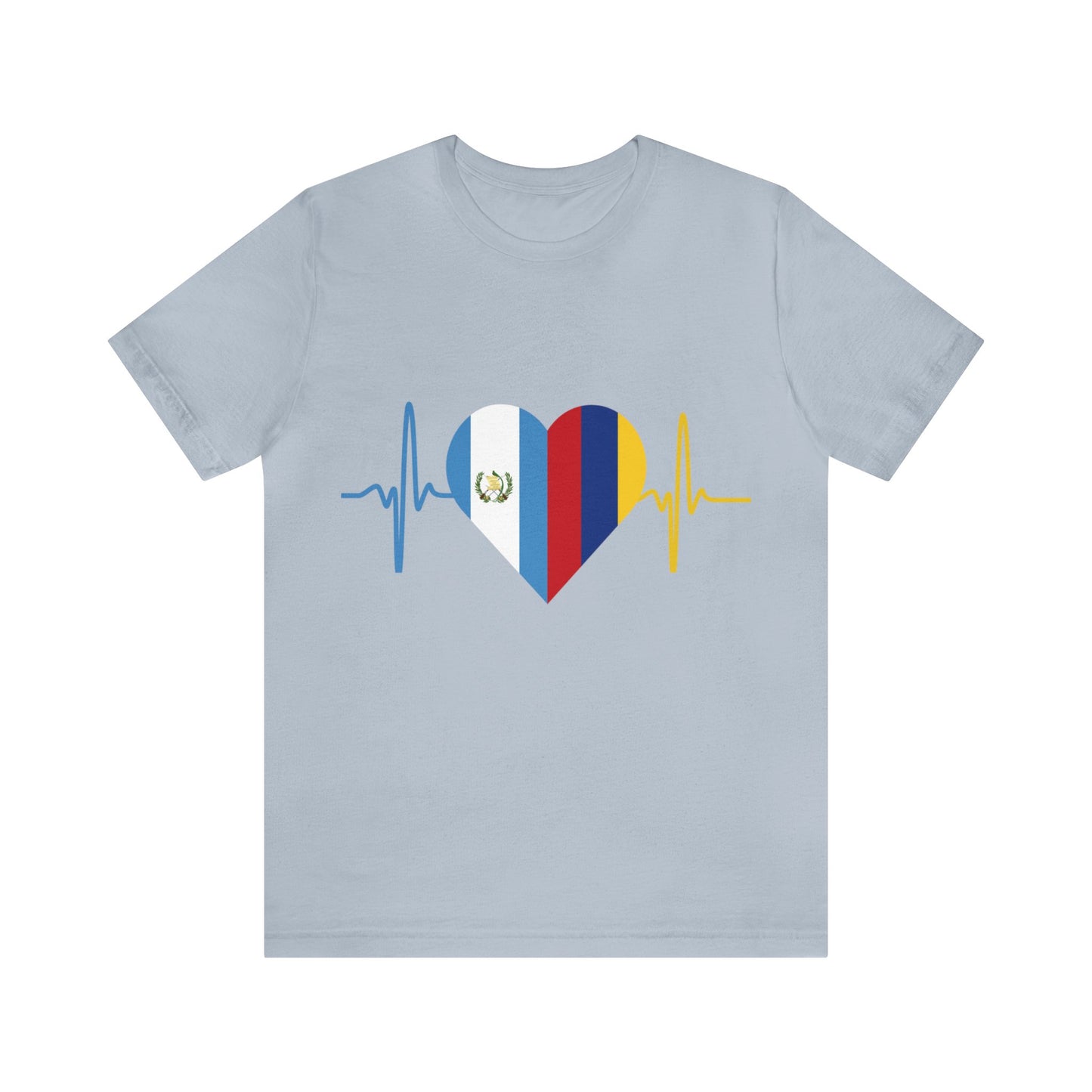 Colombia & Guatemala Unisex Short Sleeve Tee I Camisa Unisexo manga corta Colombia y Guatemala