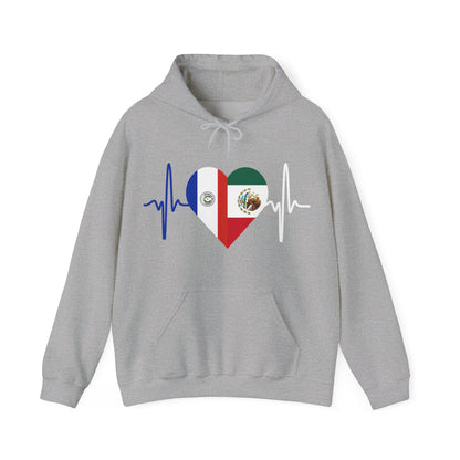 Mexico and Paraguay Unisex Hooded Sweatshirt I Sudadera Unisexo México and Paraguay