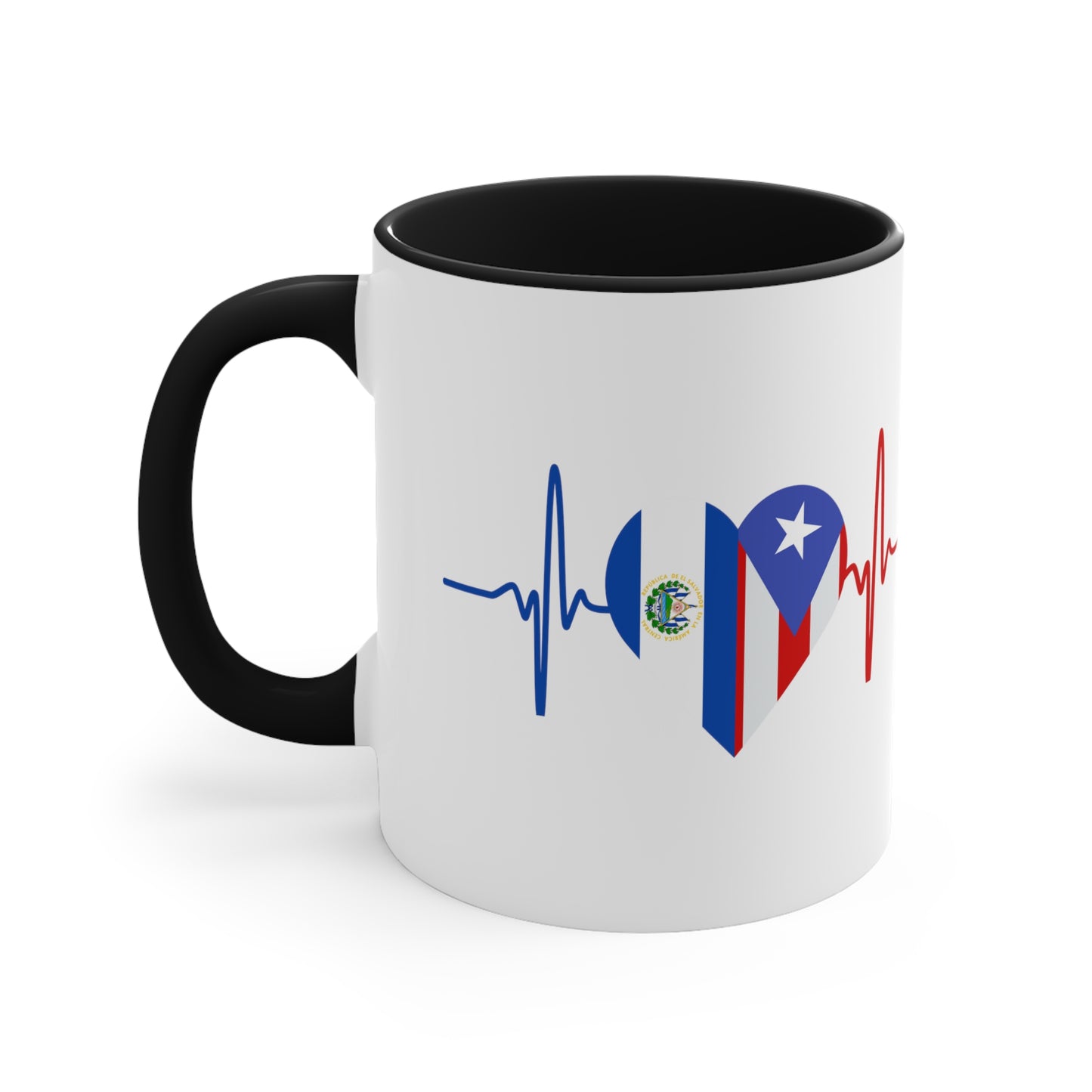 El Salvador and Puerto Rico Mug, 11oz