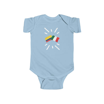 Infant Colombia and Italy Bodysuit I Camiseta de bebé Colombia y Italia