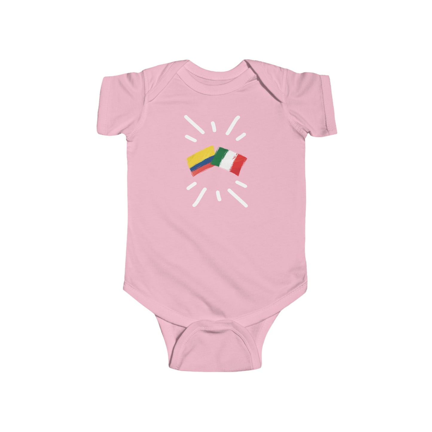 Infant Colombia and Italy Bodysuit I Camiseta de bebé Colombia y Italia