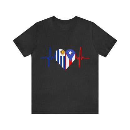 Uruguay and Puerto Rico Short Sleeve Tee