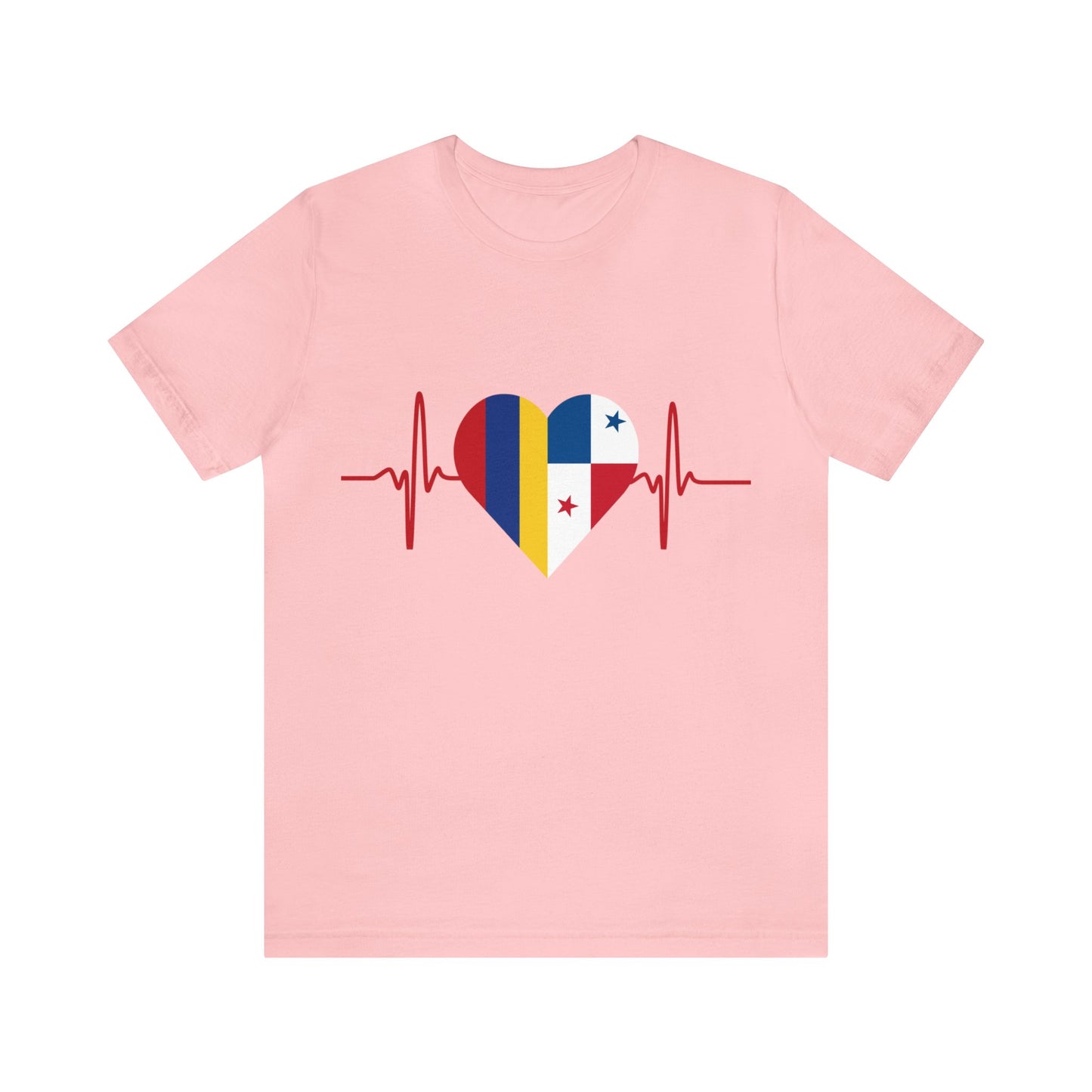 Colombia & Panama Unisex Short Sleeve Tee, Camisa Unisexo manga corta Colombia y Panamá