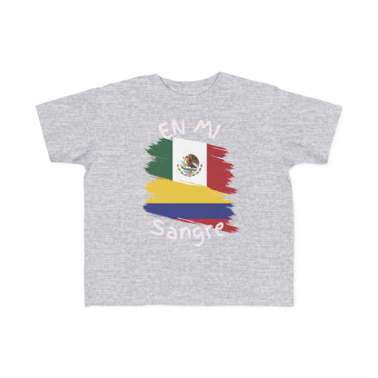 Mexico & Colombia Toddler's Tee I Camiseta manga corta para Toddler Mexico y Colombia