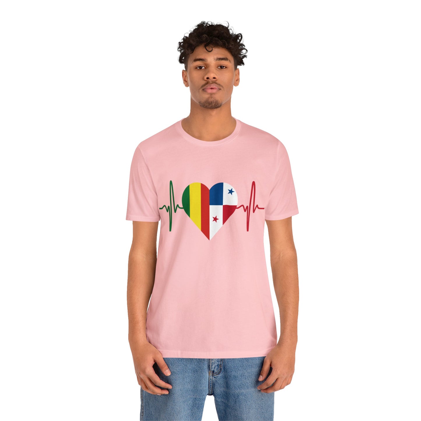 Bolivia & Panama Unisex Short Sleeve Tee, Camisa Unisexo manga corta Bolivia y Panamá