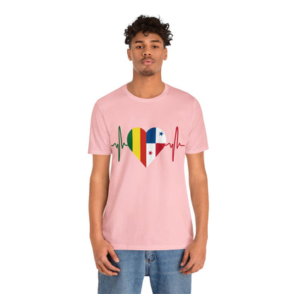 Bolivia & Panama Unisex Short Sleeve Tee, Camisa Unisexo manga corta Bolivia y Panamá
