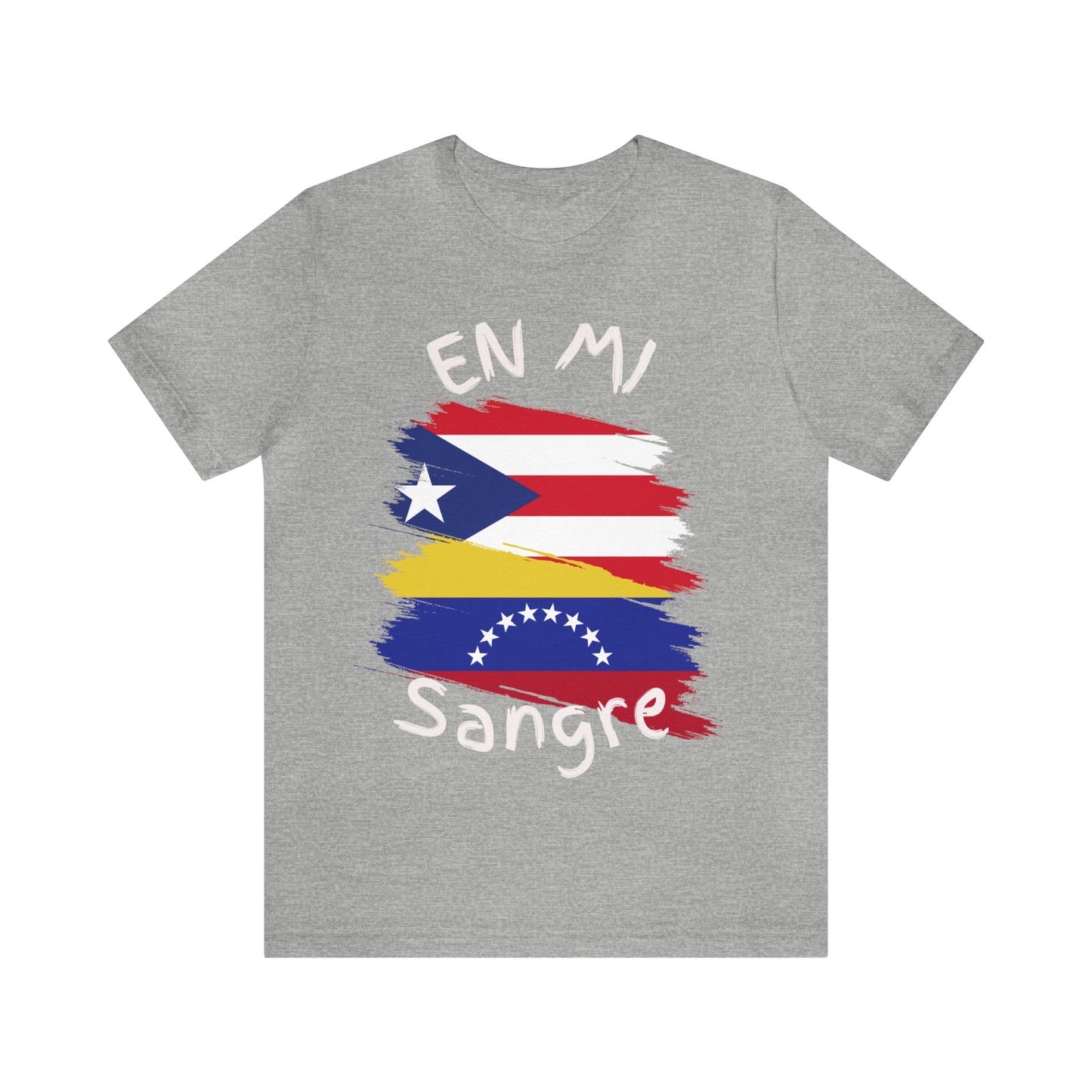 Puerto Rico & Venezuela Unisex Short Sleeve Tee I Camisa Unisexo manga corta Puerto Rico y Venezuela I Cultura Venezolana y Puertorriqueña