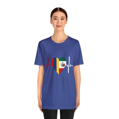 Colombia & México Unisex Short Sleeve Tee I Camisa Unisexo manga corta Colombia y México