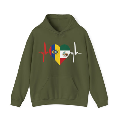 Ecuador & Mexican Unisex Hooded Sweatshirt I Sudadera Unisexo México y Ecuador