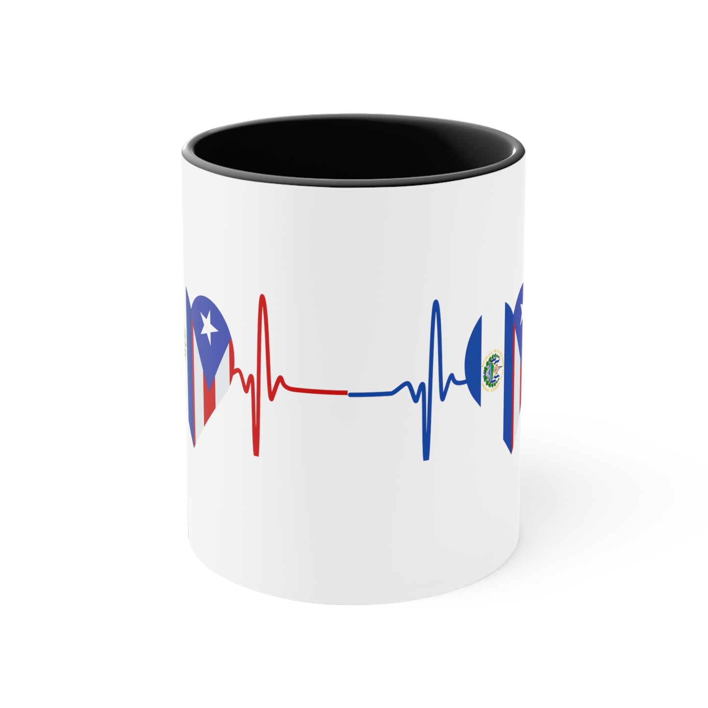 El Salvador and Puerto Rico Mug, 11oz