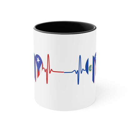 El Salvador and Puerto Rico Mug, 11oz