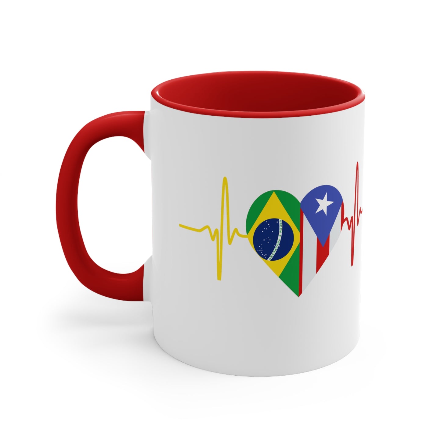 Brazil and Puerto Rico Mug, 11oz