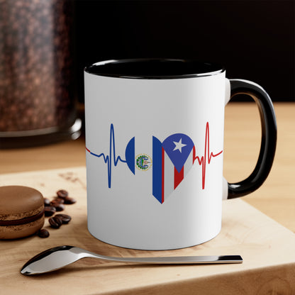 El Salvador and Puerto Rico Mug, 11oz
