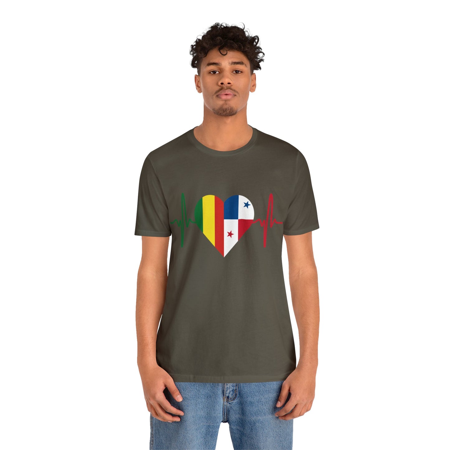 Bolivia & Panama Unisex Short Sleeve Tee, Camisa Unisexo manga corta Bolivia y Panamá