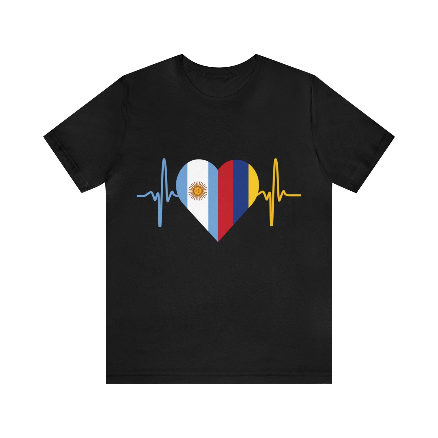 Colombia & Argentina Unisex Short Sleeve Tee I Camisa Unisexo manga corta Colombia y Argentina