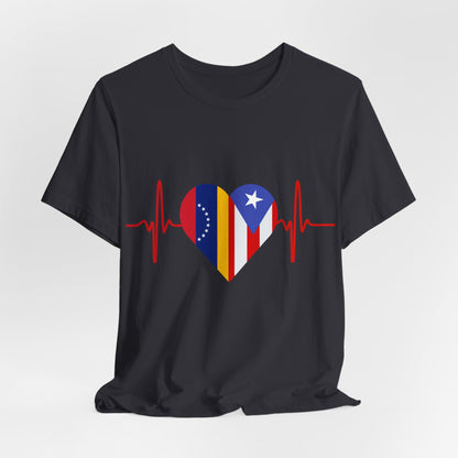 Venezuela and Puerto Rico Short Sleeve Tee