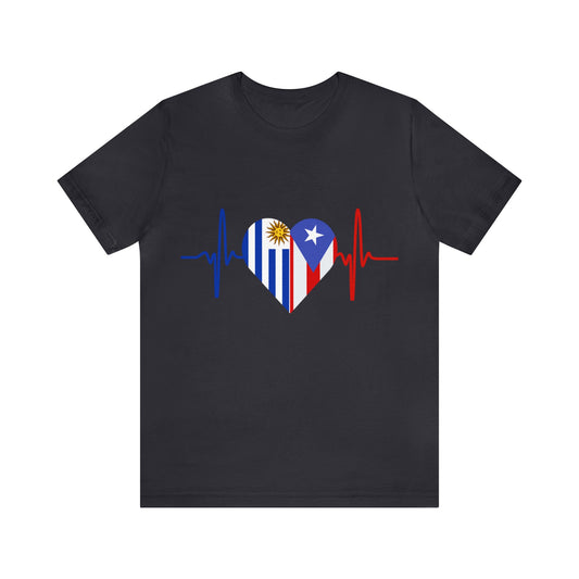 Uruguay and Puerto Rico Short Sleeve Tee