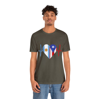 Argentina and Puerto Rico Short Sleeve Tee