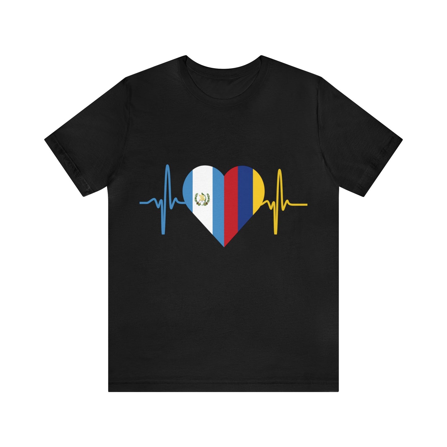 Colombia & Guatemala Unisex Short Sleeve Tee I Camisa Unisexo manga corta Colombia y Guatemala